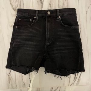 ARITZIA denim forum black denim shorts